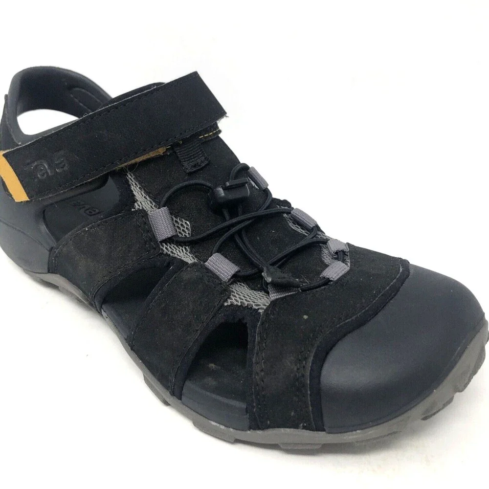 Teva Flintwood Black Hiking Sandals Mens Size 8 Outdoors Trail Water/Land Shoe